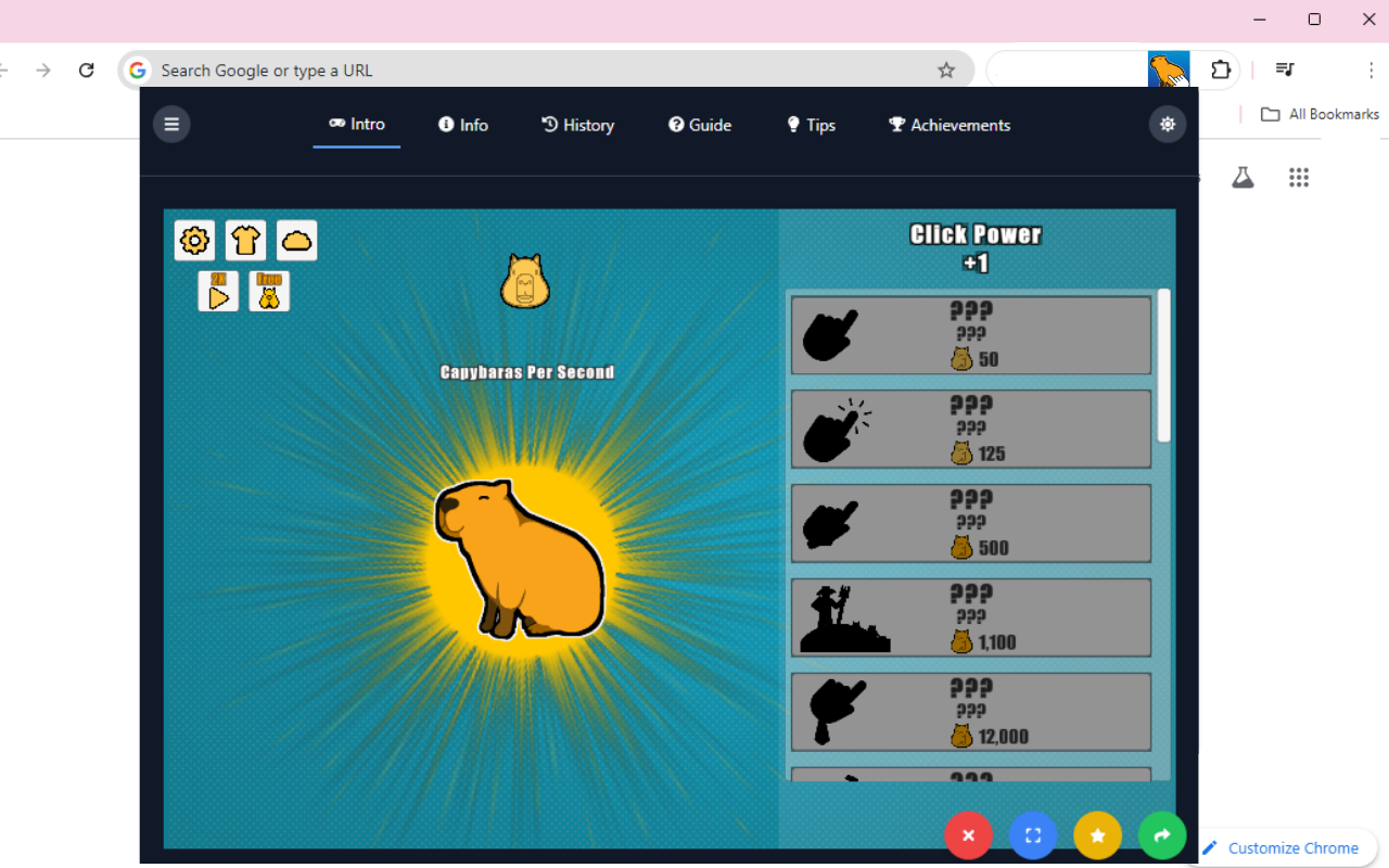 Cabybara Clicker HTML5 chrome谷歌浏览器插件_扩展第3张截图
