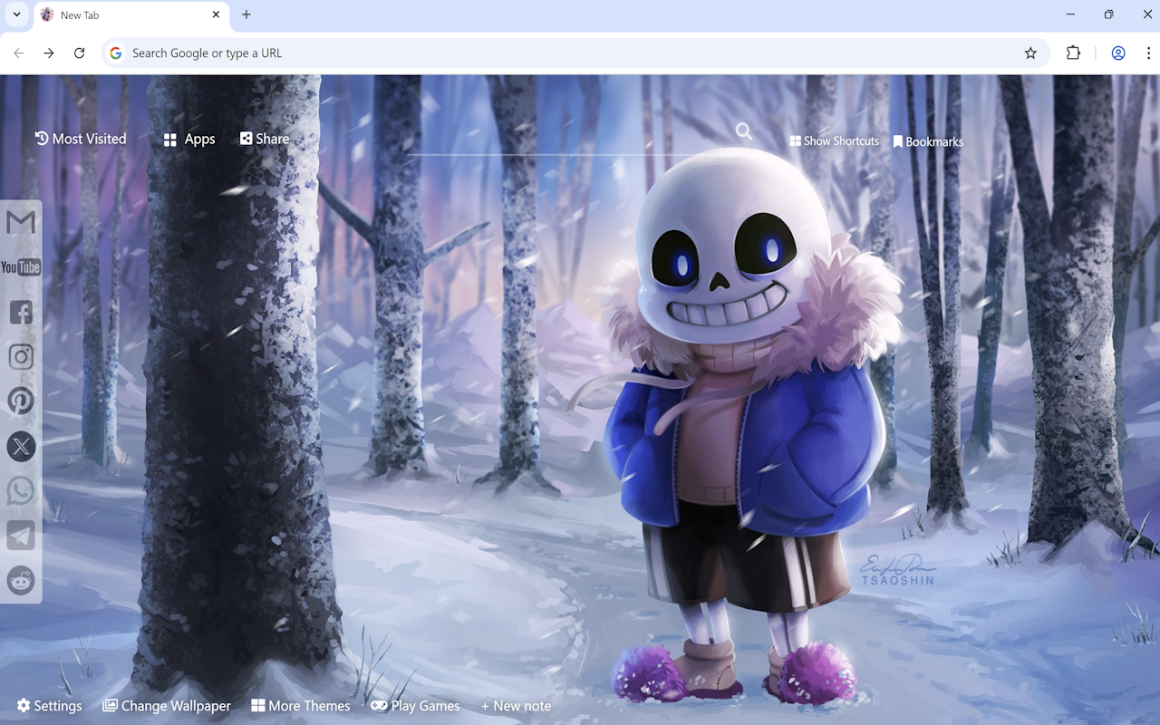 Undertale Wallpaper chrome谷歌浏览器插件_扩展第1张截图