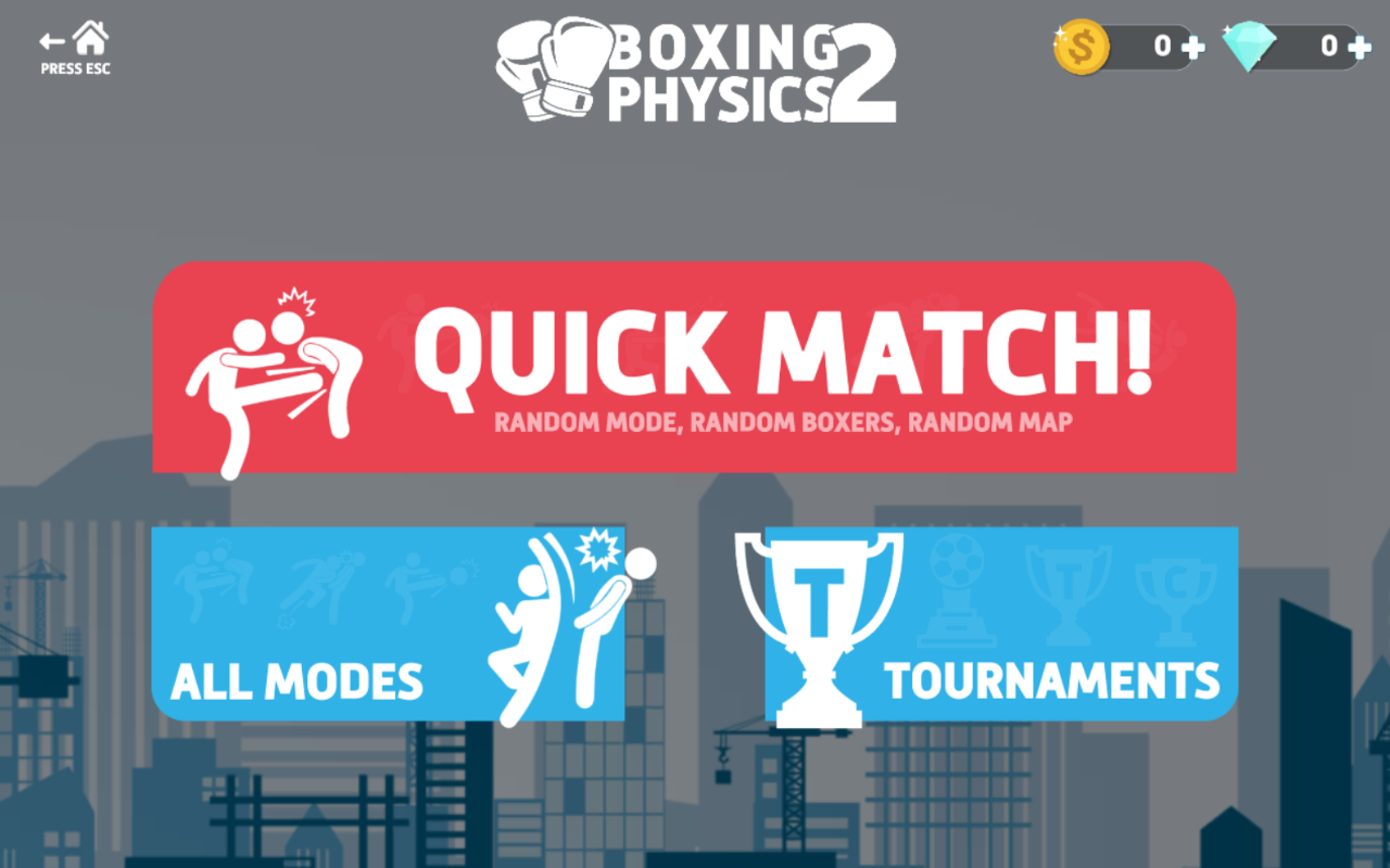 Boxing Physics 2 游戏 - 体验搞笑的布娃娃拳击！ chrome谷歌浏览器插件_扩展第3张截图