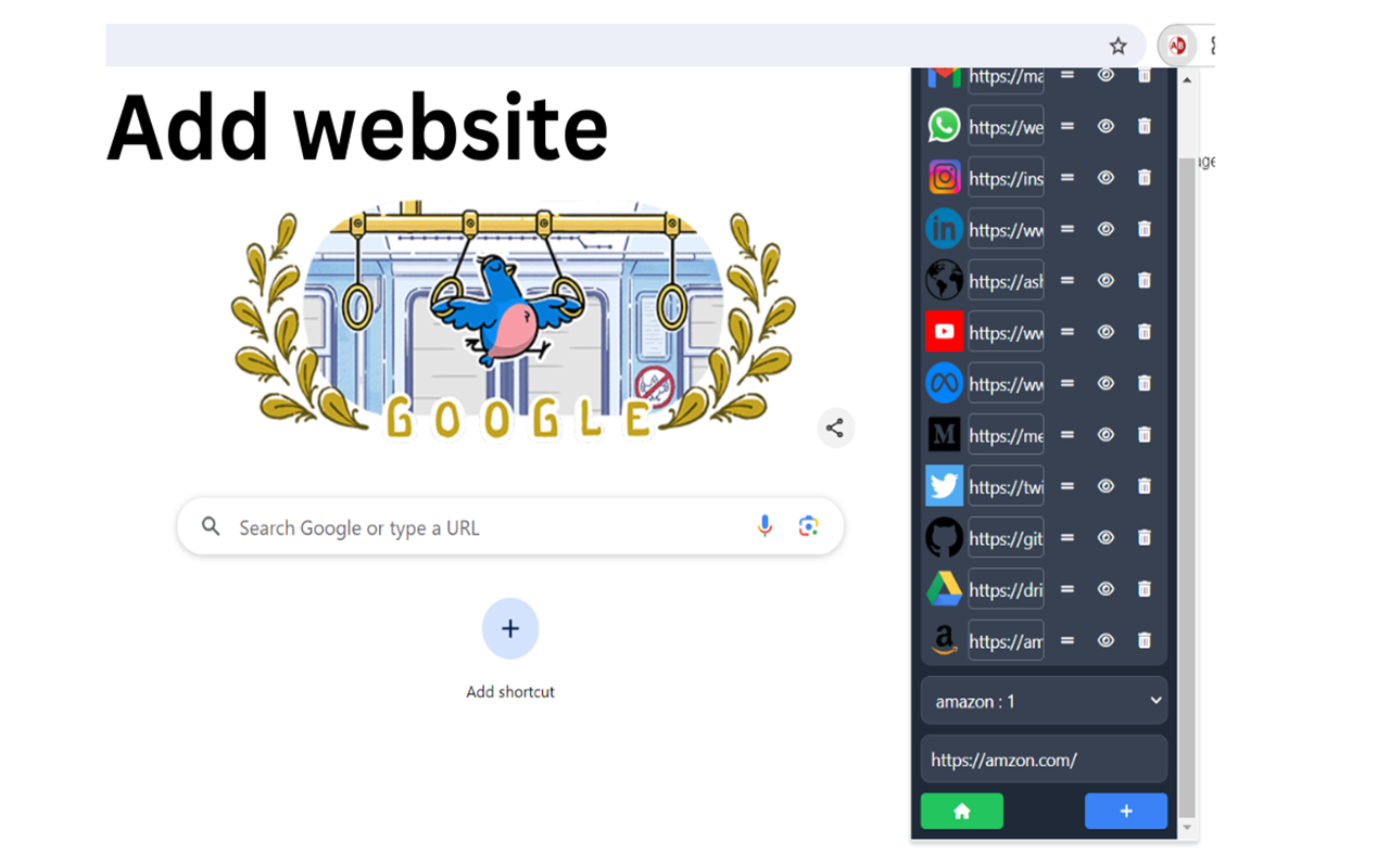 SMS - Social Media Shortcut by ASHABB chrome谷歌浏览器插件_扩展第5张截图
