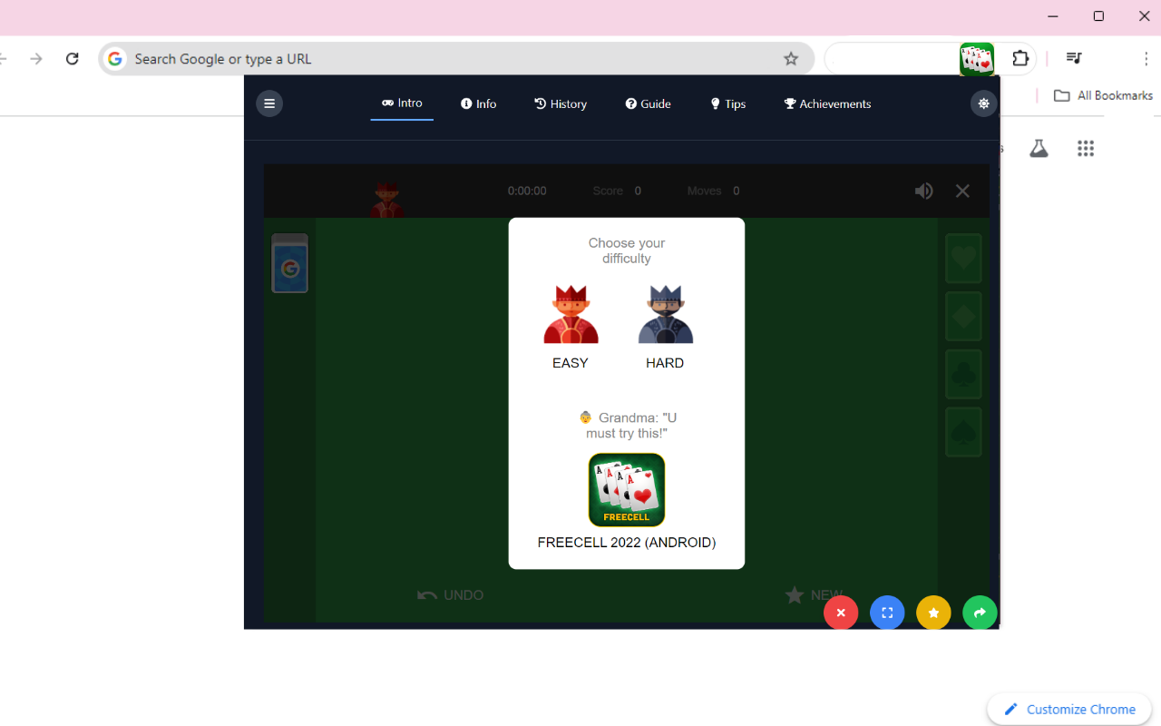 Google Solitaire EE chrome谷歌浏览器插件_扩展第3张截图