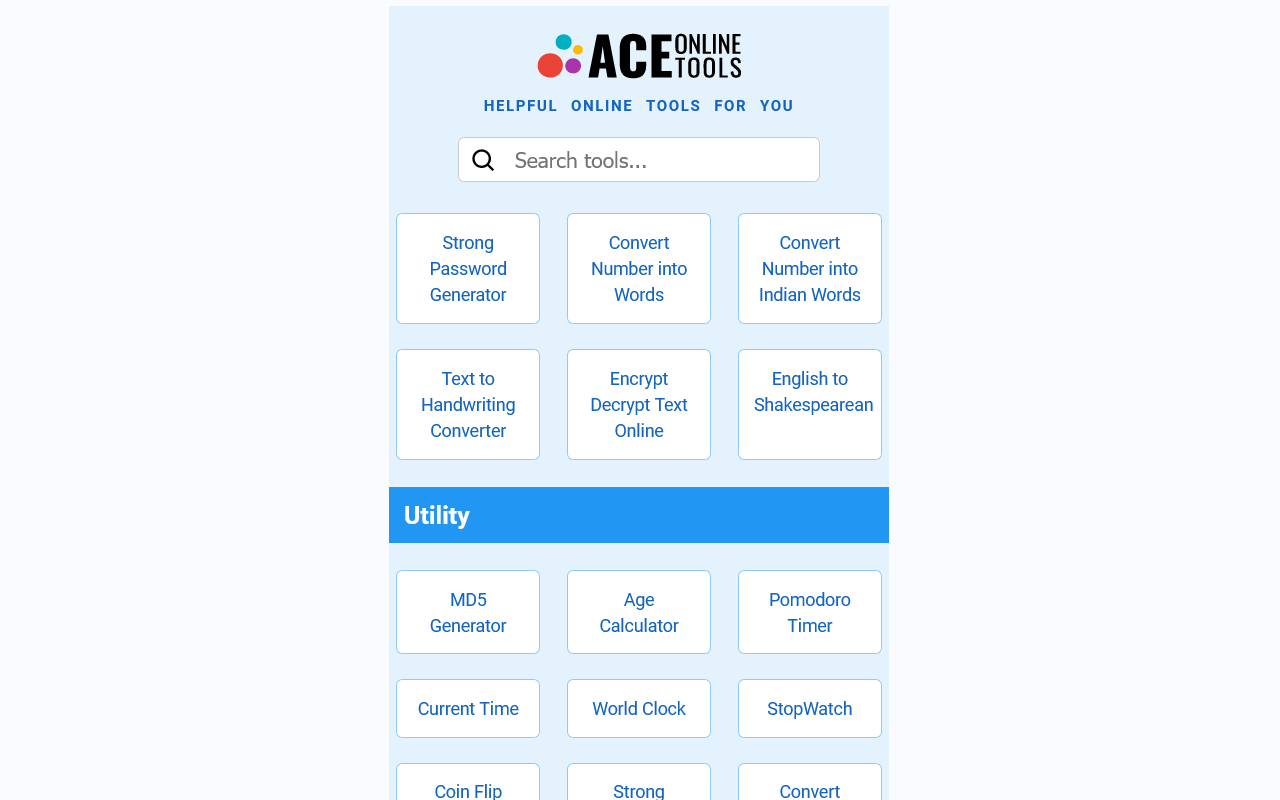 AceOnlineTools.com chrome谷歌浏览器插件_扩展第1张截图