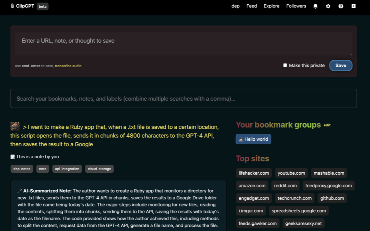 ClipGPT chrome谷歌浏览器插件_扩展第1张截图