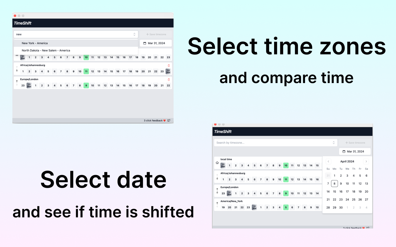 Time⚡️Shift: Time Zones for Meetings chrome谷歌浏览器插件_扩展第3张截图