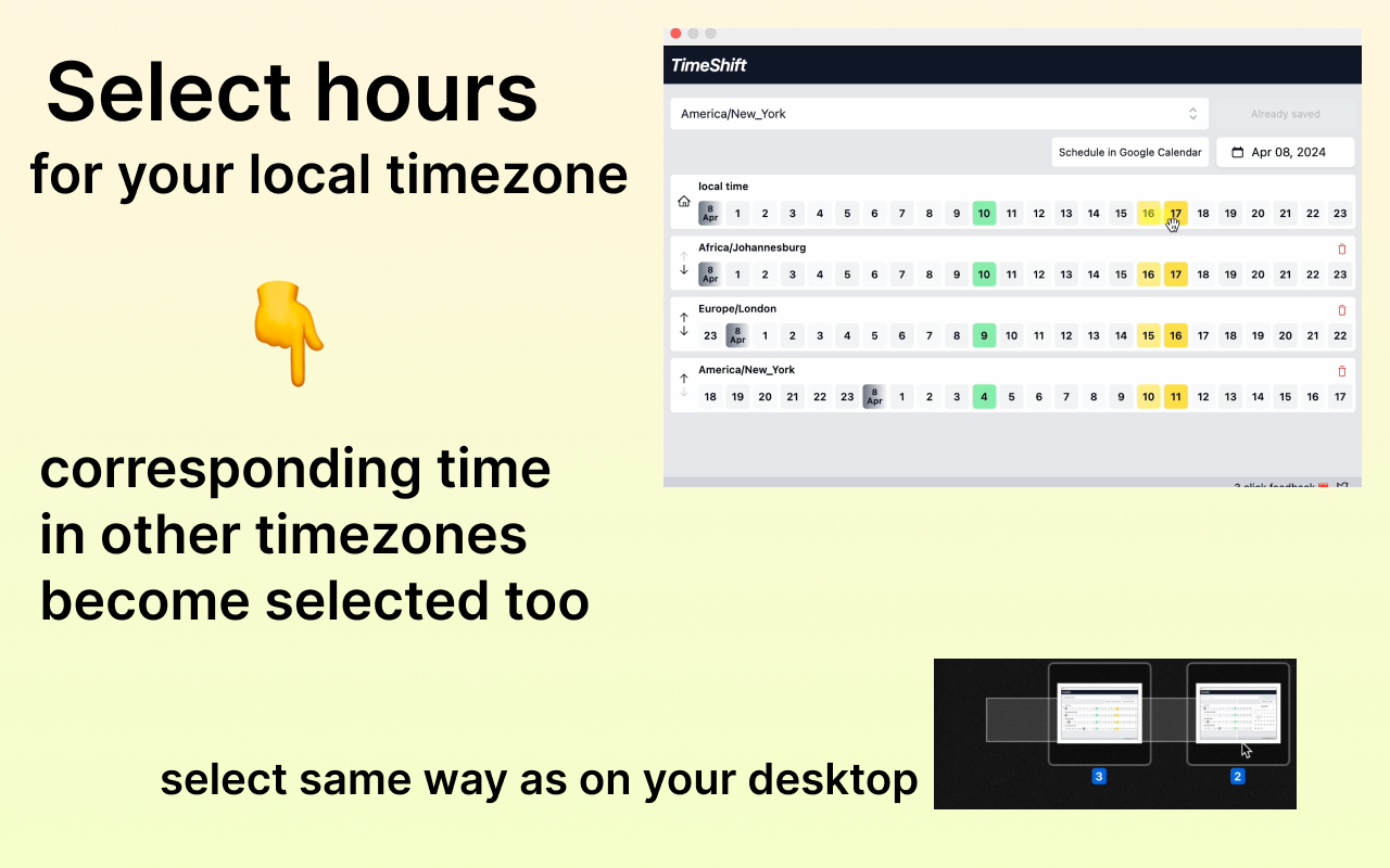 Time⚡️Shift: Time Zones for Meetings chrome谷歌浏览器插件_扩展第4张截图