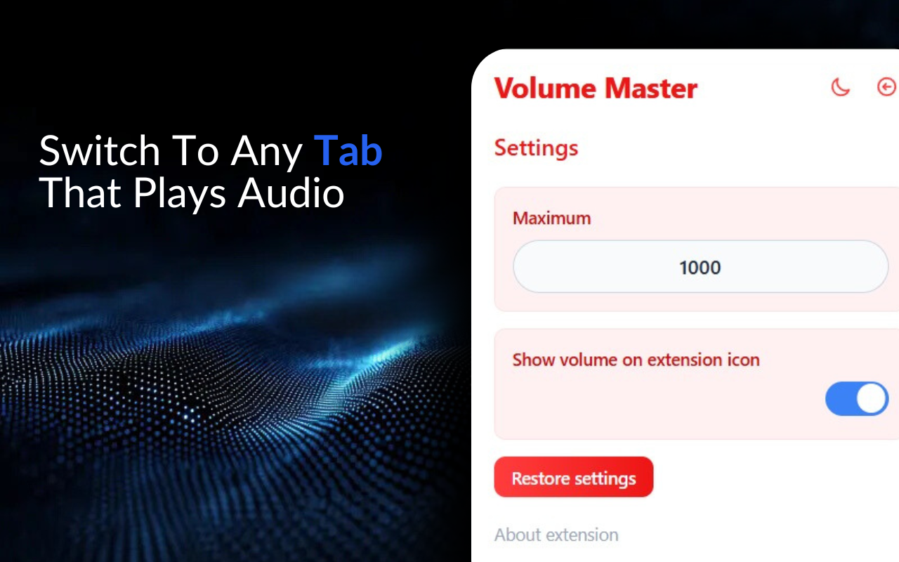 Tab Volume chrome谷歌浏览器插件_扩展第4张截图