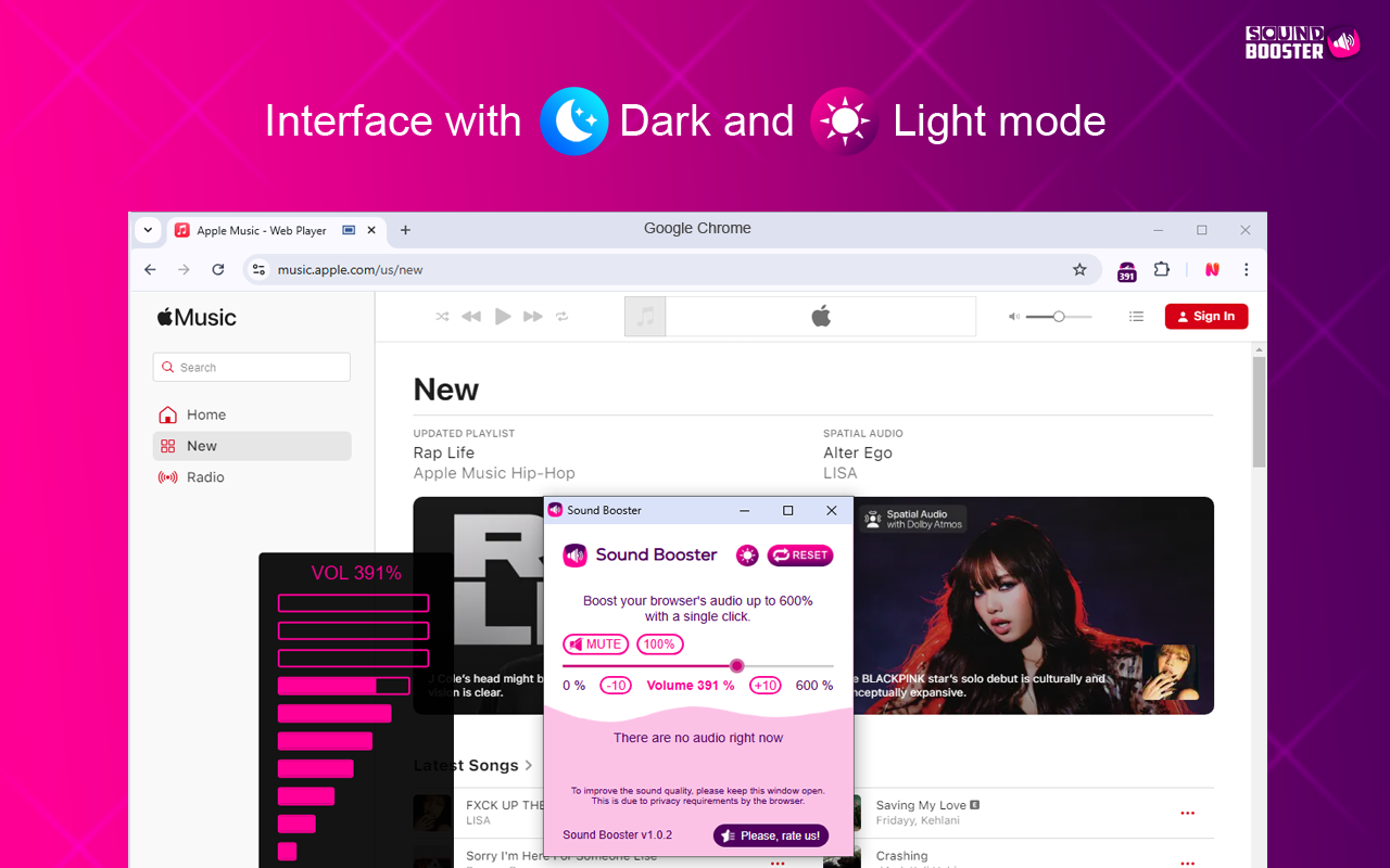 声音助推器 - 超声 chrome谷歌浏览器插件_扩展第1张截图