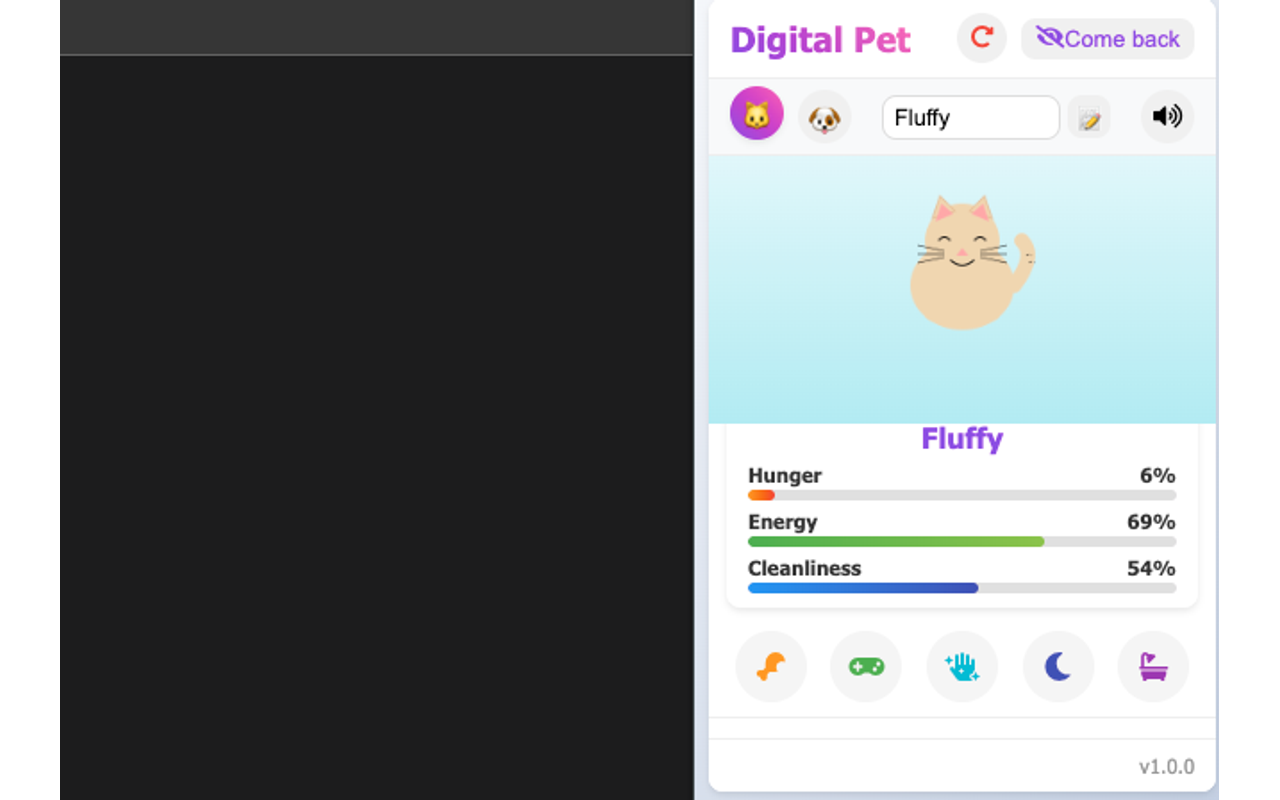 Digital Pet chrome谷歌浏览器插件_扩展第2张截图