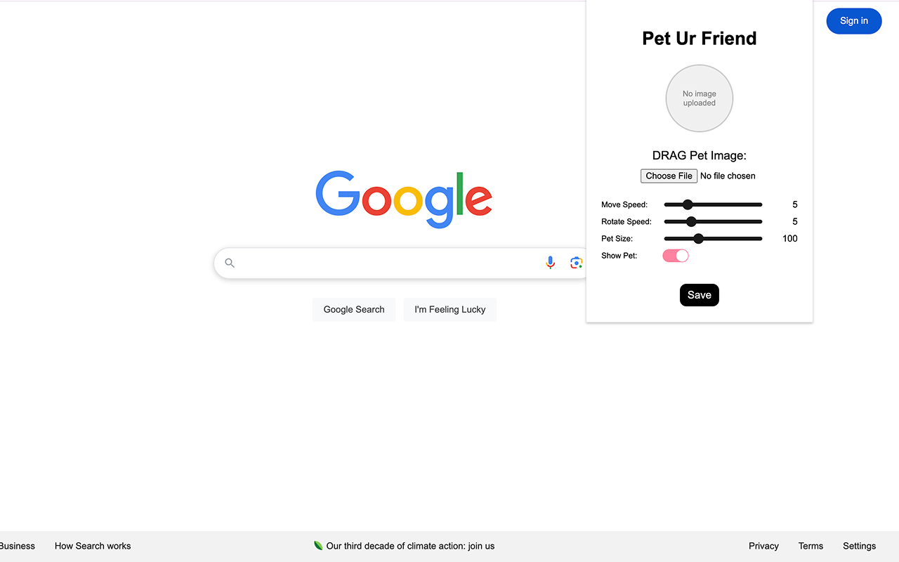 Pet Ur Friend chrome谷歌浏览器插件_扩展第3张截图
