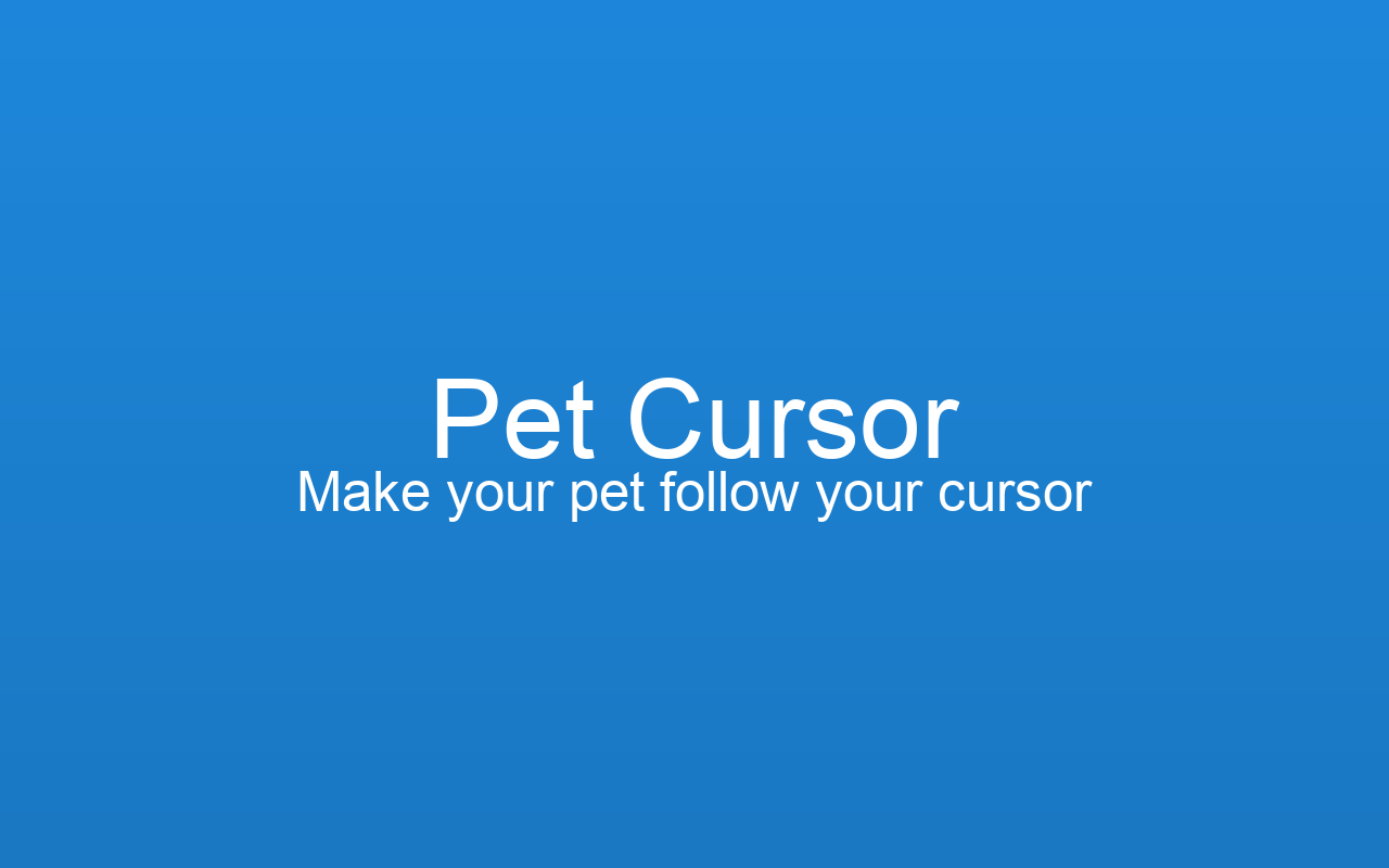 Pet Cursor chrome谷歌浏览器插件_扩展第1张截图