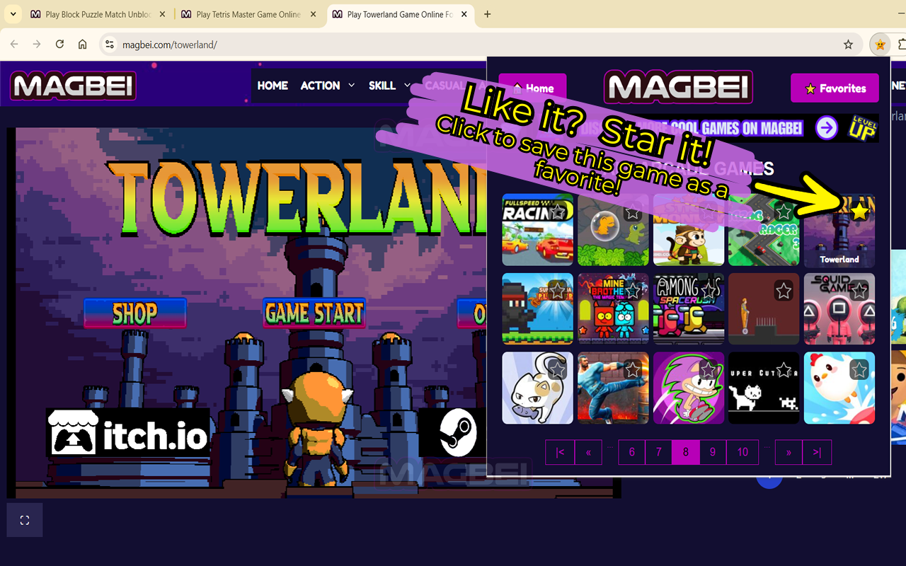 Arcade Games Collection: Explore 👾 Favorite ⭐ Play [Launcher] 🎮🕹️ chrome谷歌浏览器插件_扩展第4张截图