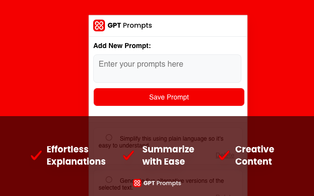 GPTPrompt chrome谷歌浏览器插件_扩展第1张截图