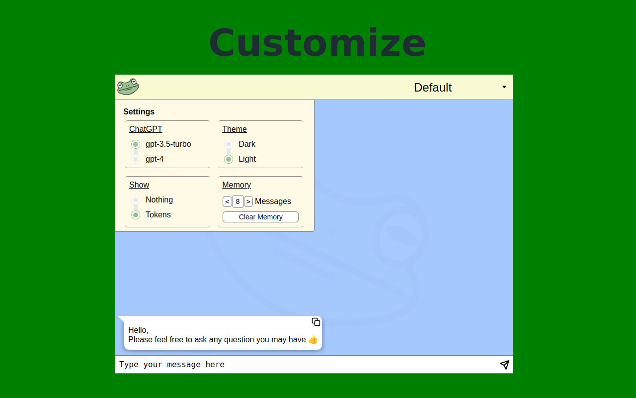 FrogGPT chrome谷歌浏览器插件_扩展第5张截图