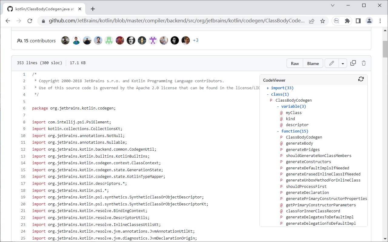 CodeViewer chrome谷歌浏览器插件_扩展第2张截图