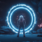 Space Portal Blue Live Wallpaper