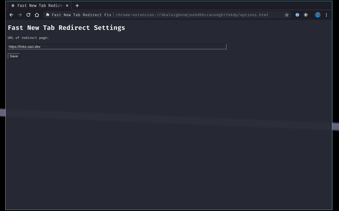 Fast New Tab Redirect Reborn chrome谷歌浏览器插件_扩展第1张截图