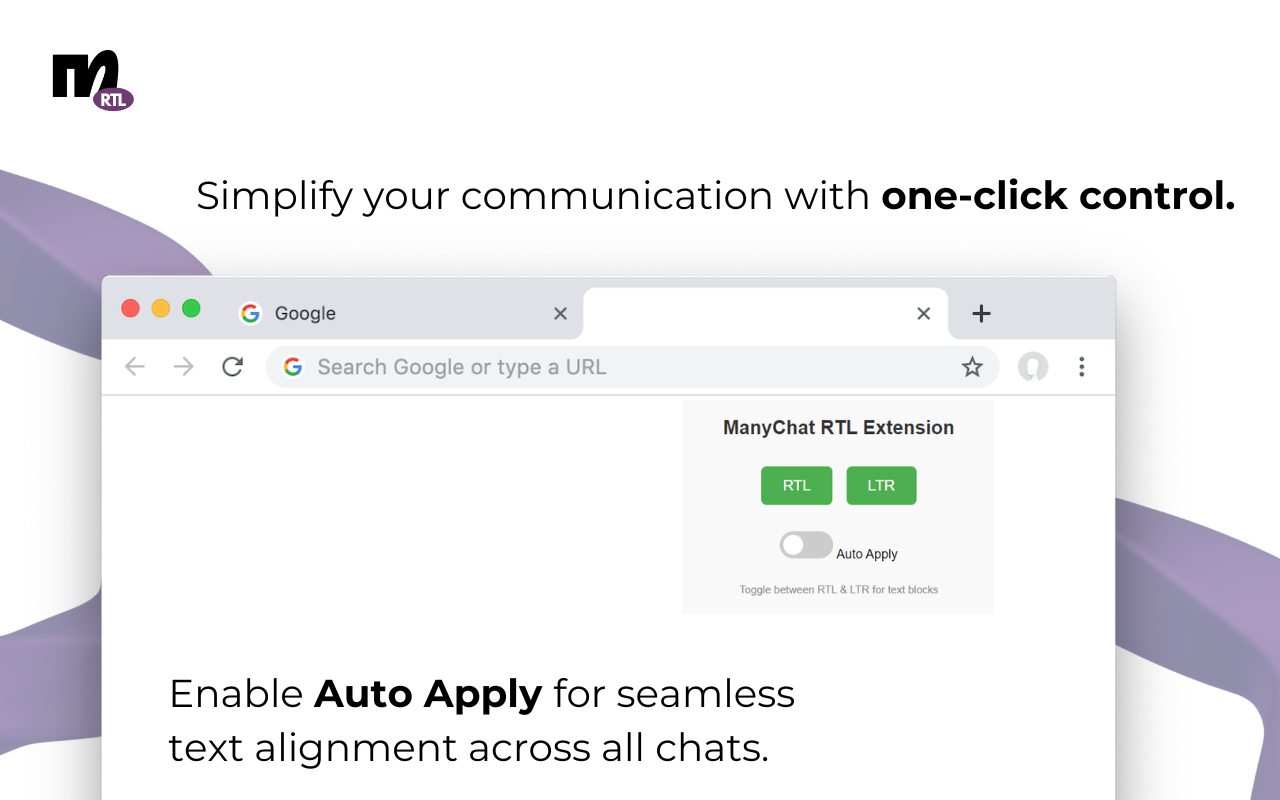 ManyChat RTL Extension chrome谷歌浏览器插件_扩展第1张截图