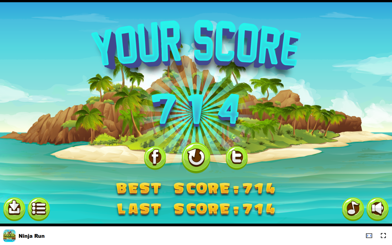 Ninja Run 在浏览器中游戏 - 免费且离线可用 chrome谷歌浏览器插件_扩展第1张截图