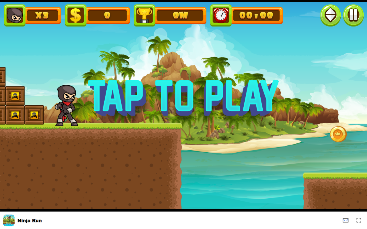Ninja Run 在浏览器中游戏 - 免费且离线可用 chrome谷歌浏览器插件_扩展第3张截图