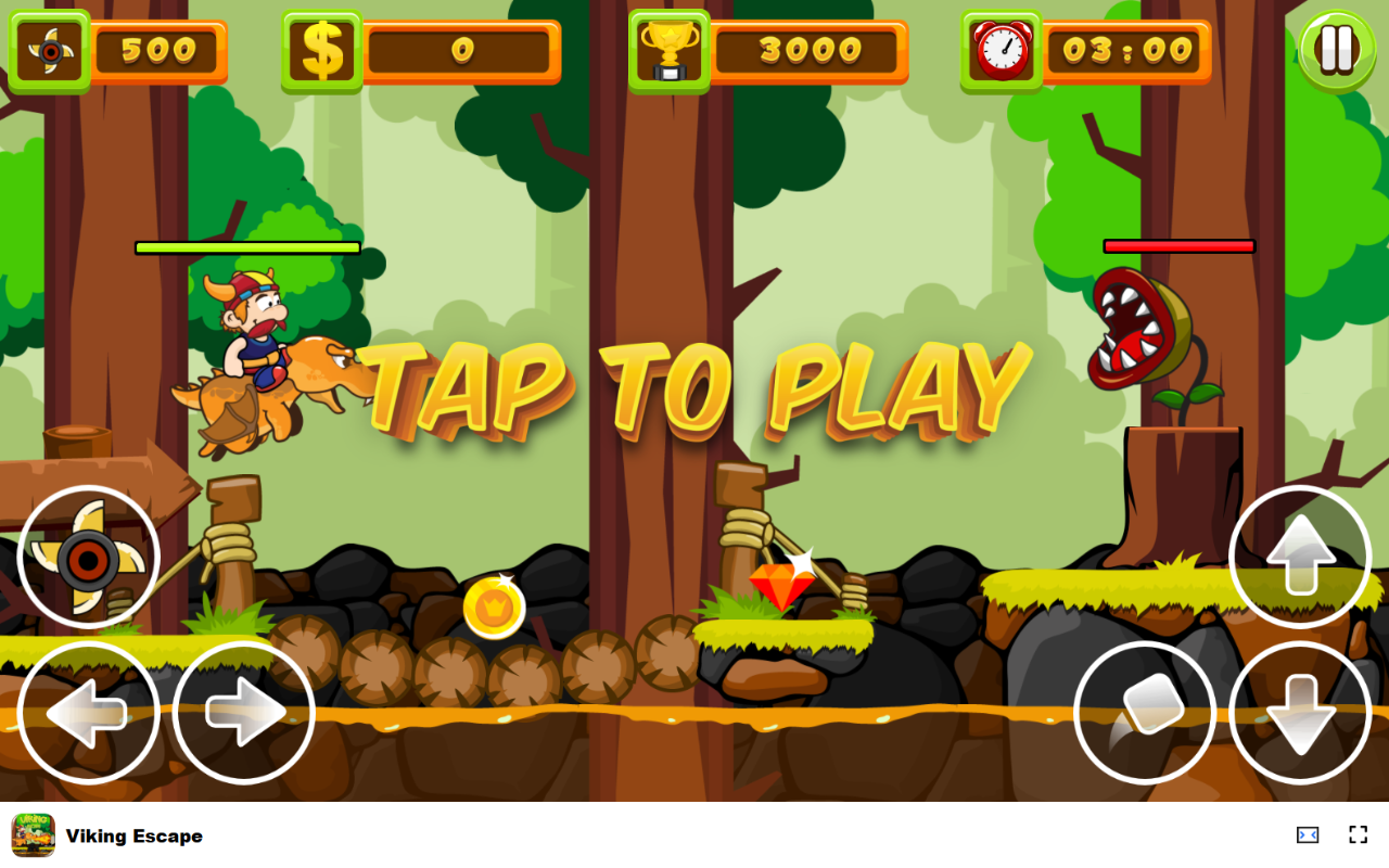 Viking Escape 在浏览器中游戏 - 免费且离线可用 chrome谷歌浏览器插件_扩展第1张截图