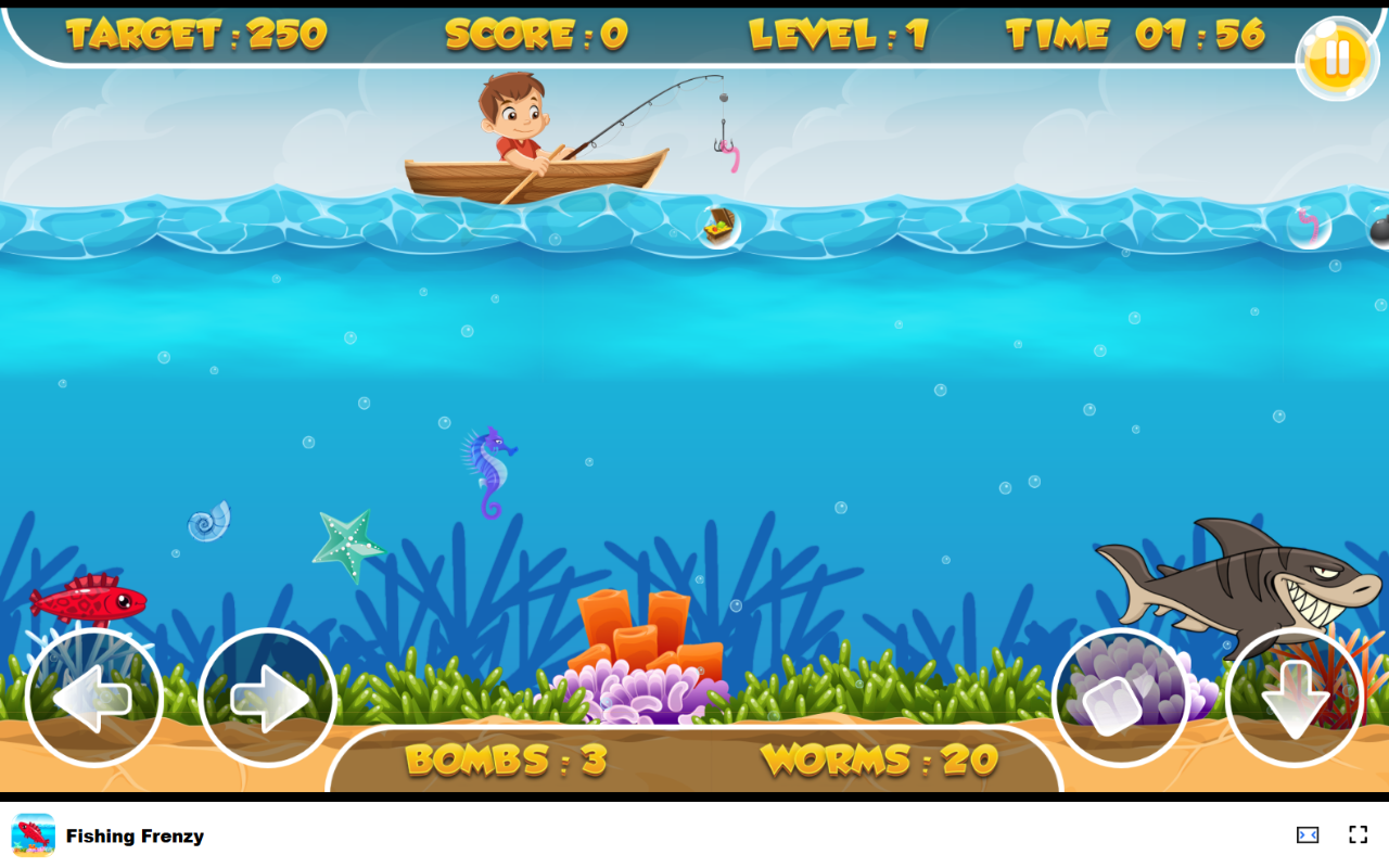 Fishing Frenzy 在浏览器中游戏 - 免费且离线可用 chrome谷歌浏览器插件_扩展第3张截图