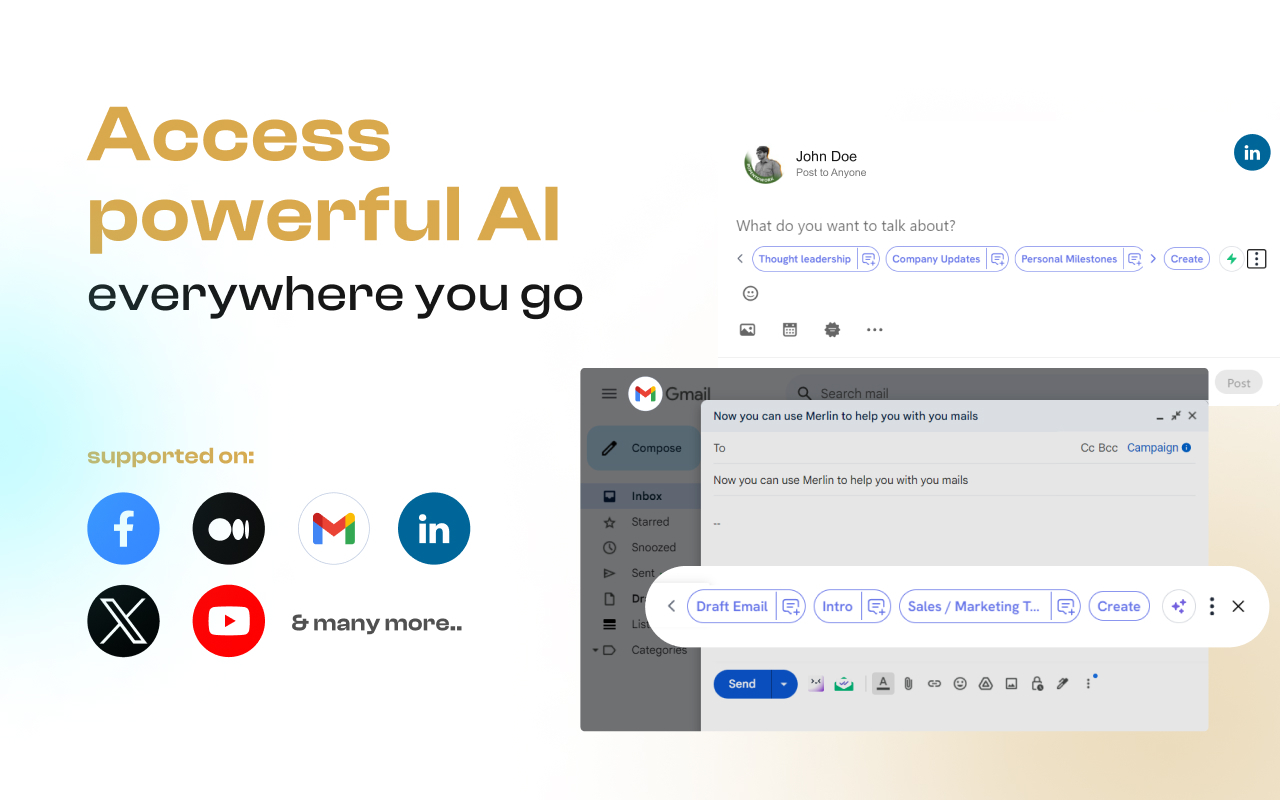 Merlin - Ask AI to Research, Write & Review chrome谷歌浏览器插件_扩展第2张截图