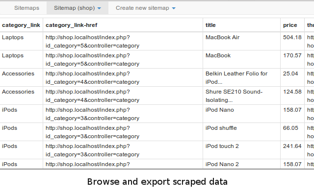 Web Scraper - Free Web Scraping chrome谷歌浏览器插件_扩展第3张截图