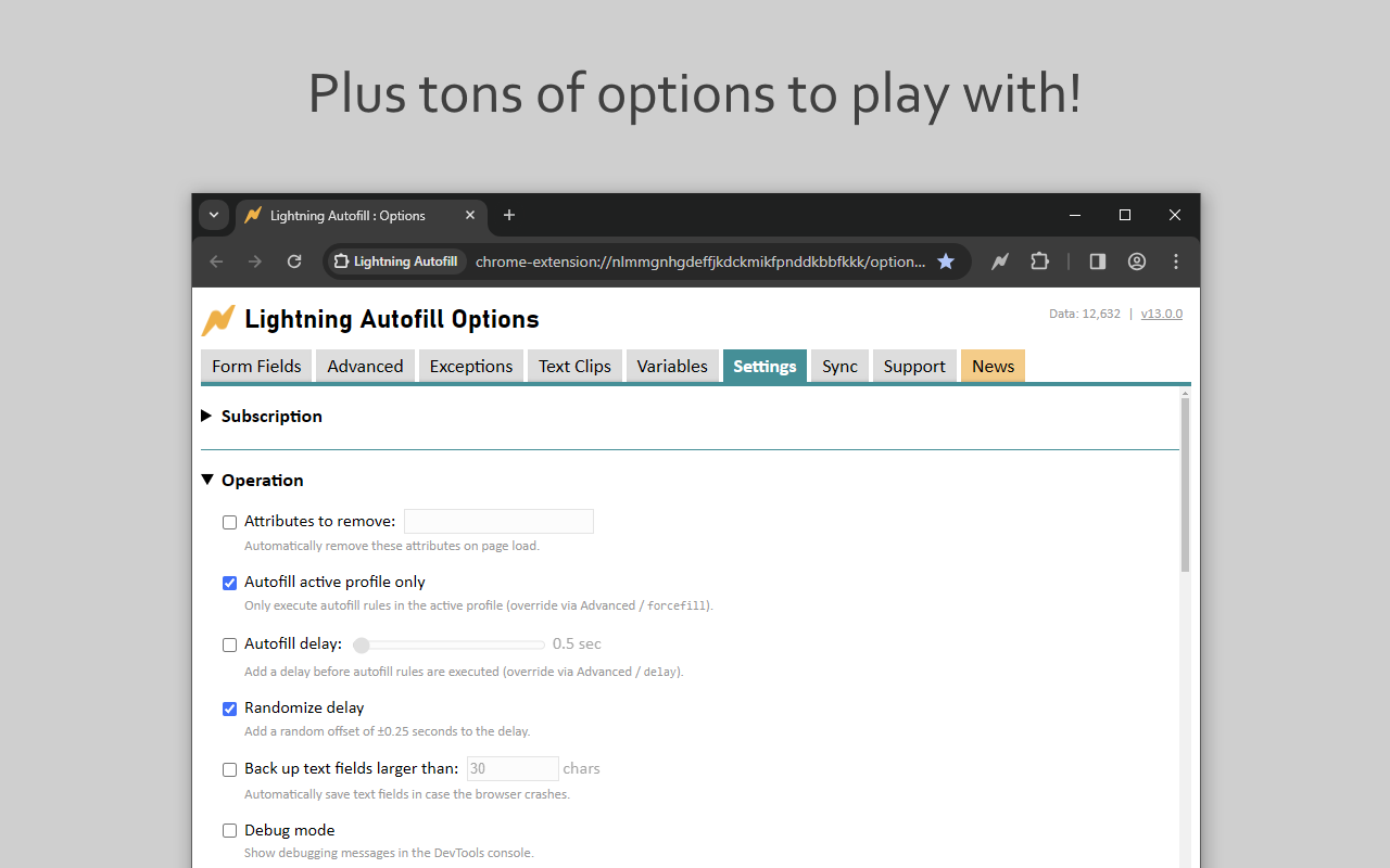 Lightning Autofill chrome谷歌浏览器插件_扩展第2张截图