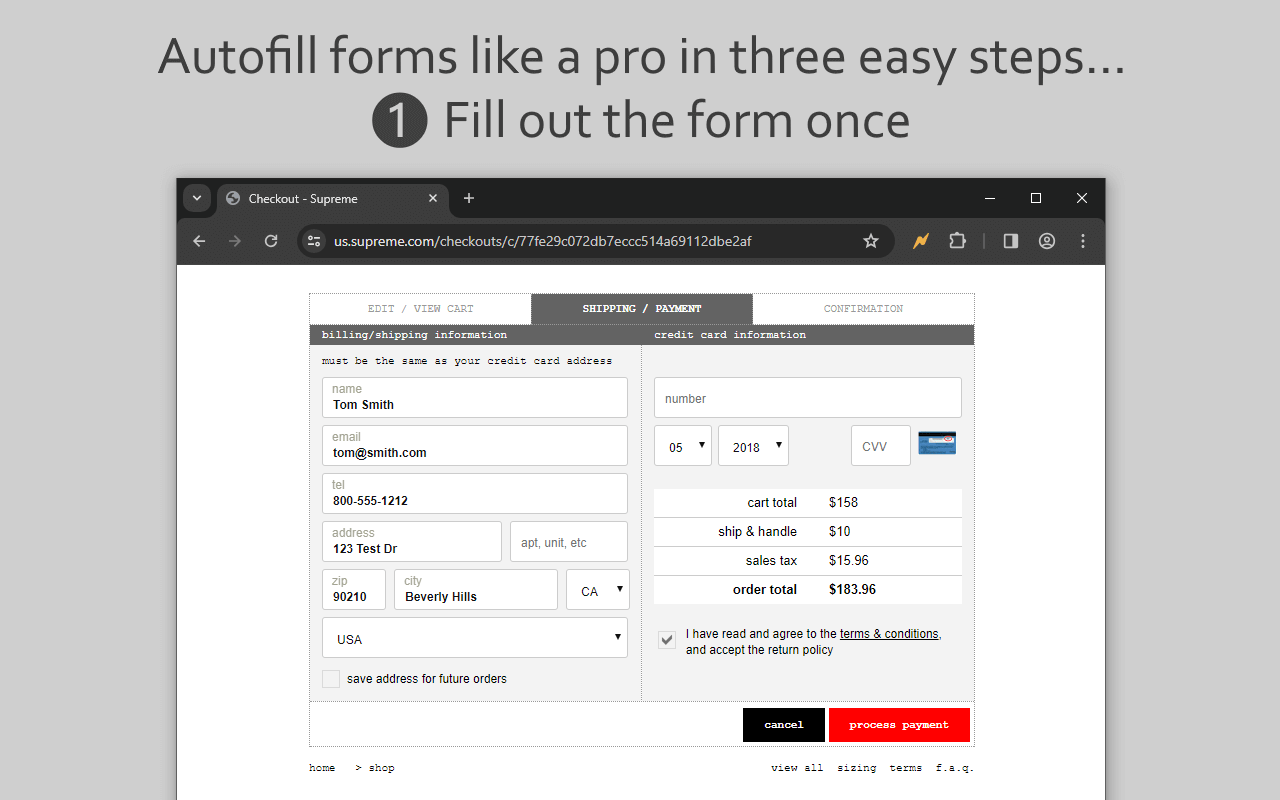 Lightning Autofill chrome谷歌浏览器插件_扩展第4张截图