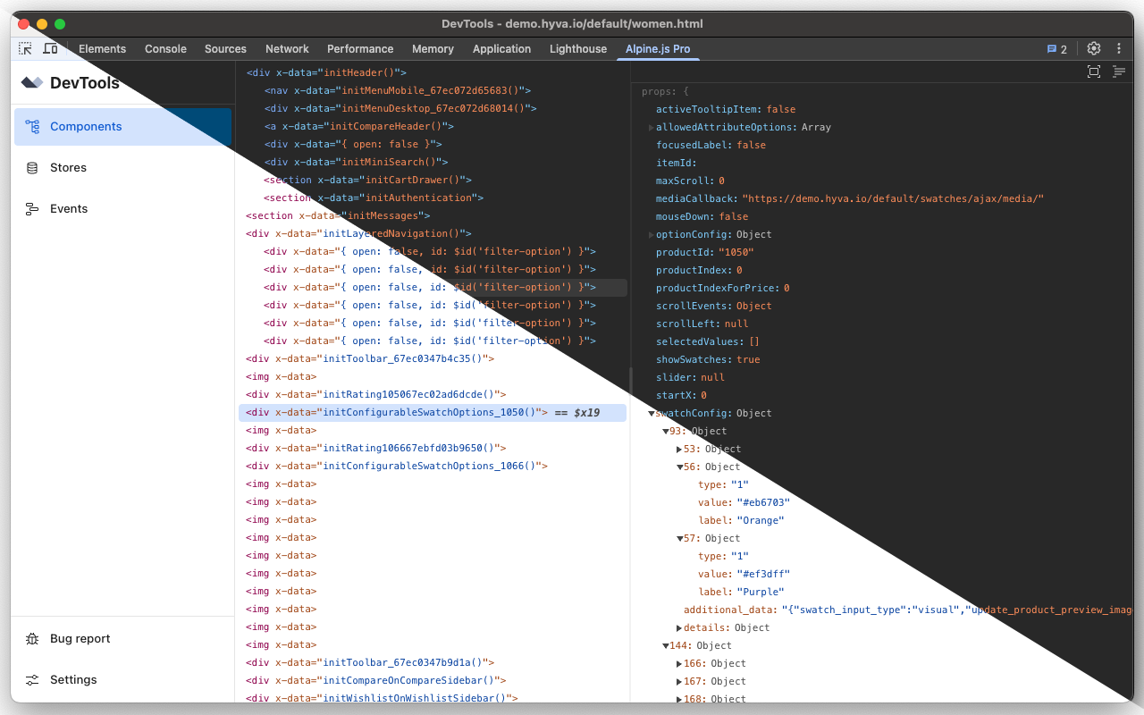 Alpine.js Pro DevTools chrome谷歌浏览器插件_扩展第1张截图