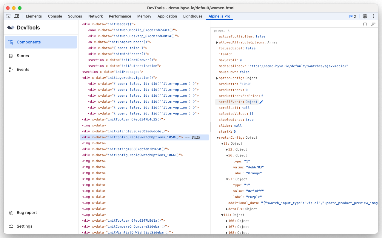 Alpine.js Pro DevTools chrome谷歌浏览器插件_扩展第3张截图