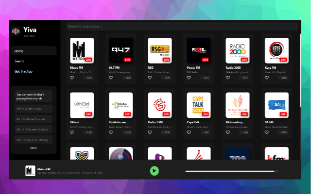 Yiva - Radio Player chrome谷歌浏览器插件_扩展第1张截图