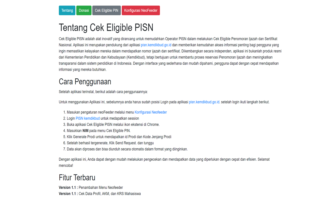 PISN Cek Eligible chrome谷歌浏览器插件_扩展第2张截图