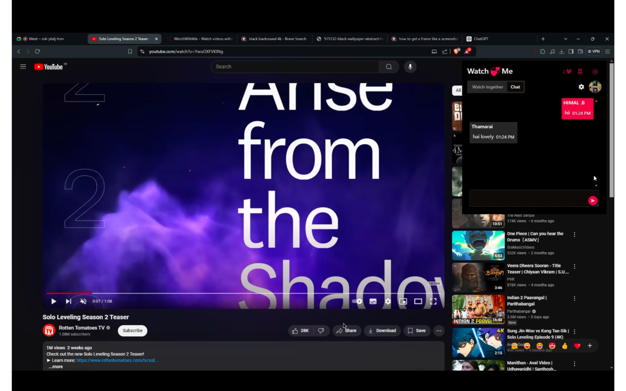 Watch With Me chrome谷歌浏览器插件_扩展第3张截图