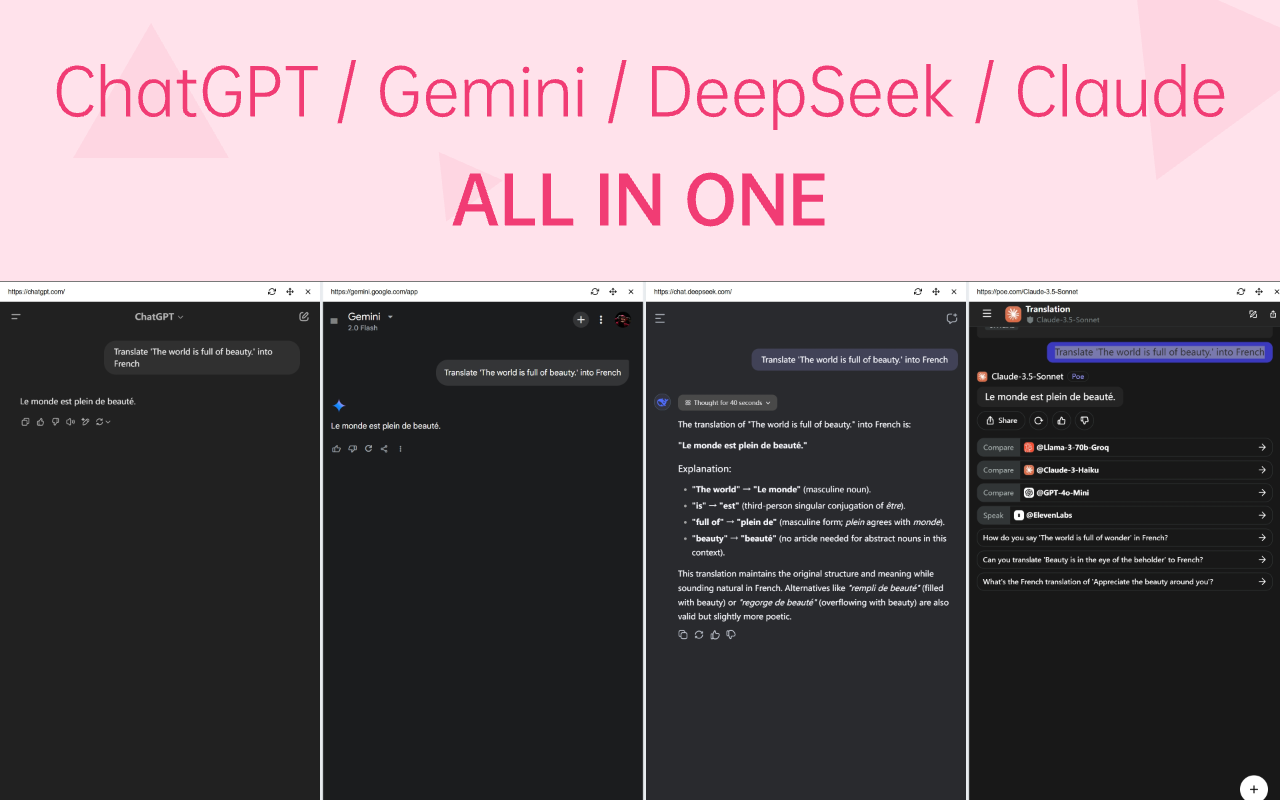 1TabScape：将标签拆分为1个标签，合并所有网站。 chrome谷歌浏览器插件_扩展第2张截图