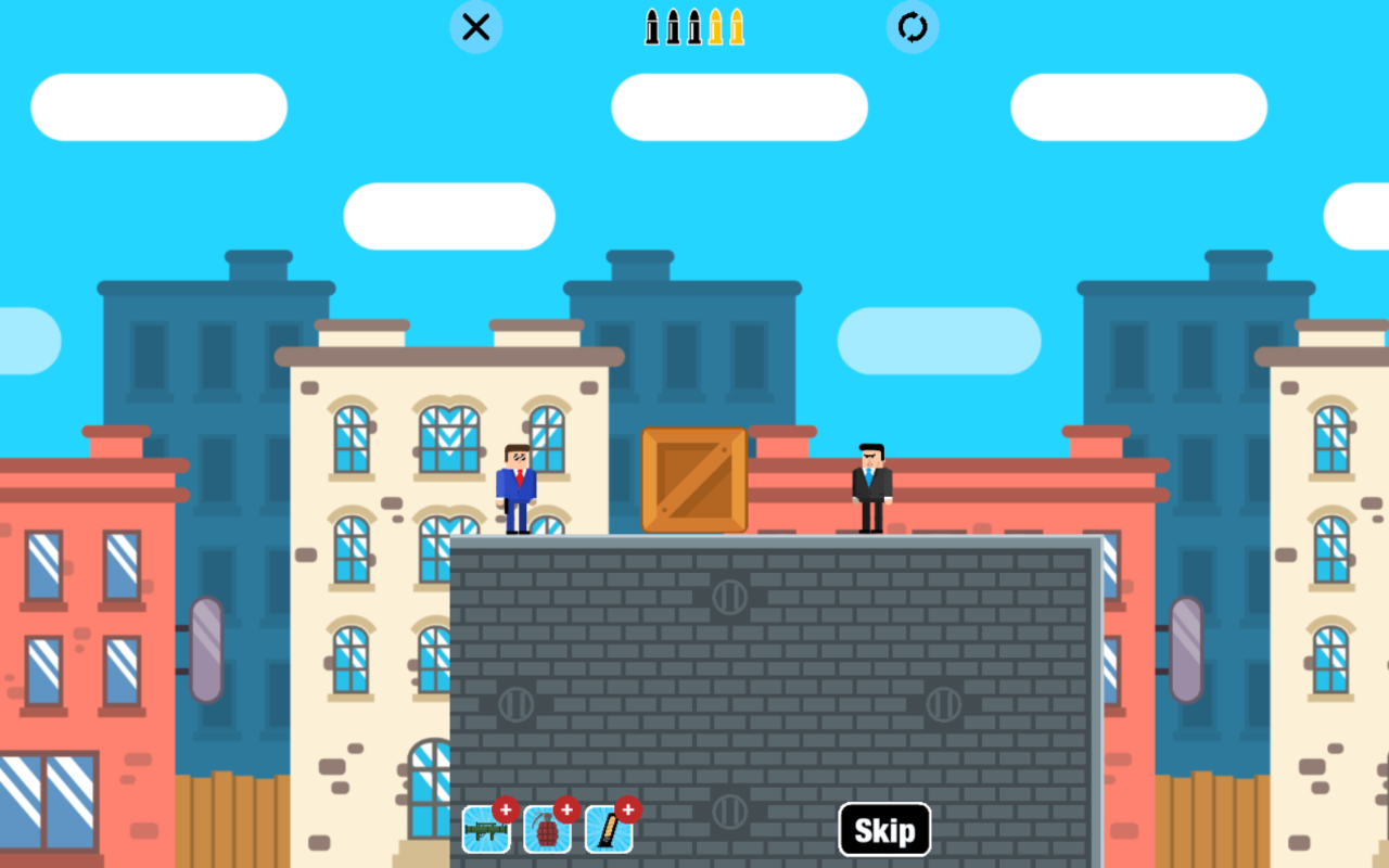 Mr Bullet 游戏 - 通过战略射击掌握物理难题！ chrome谷歌浏览器插件_扩展第3张截图