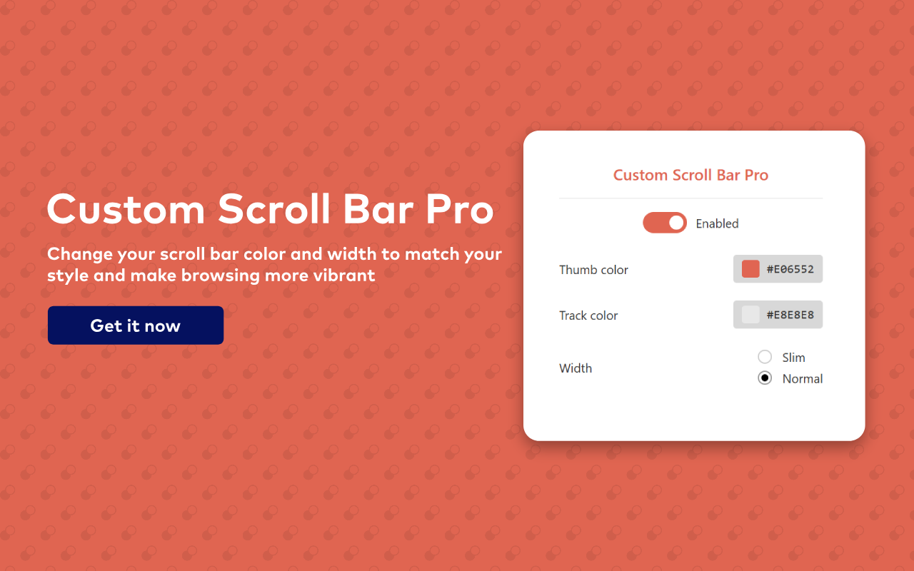 Custom Scroll Bar Pro chrome谷歌浏览器插件_扩展第1张截图