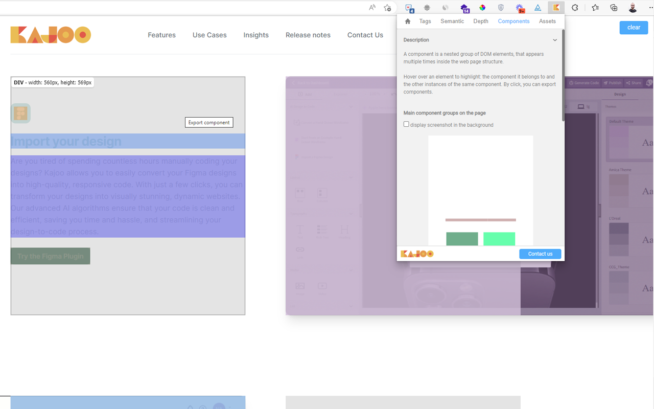 Kajoo.ai Design to Code chrome谷歌浏览器插件_扩展第1张截图