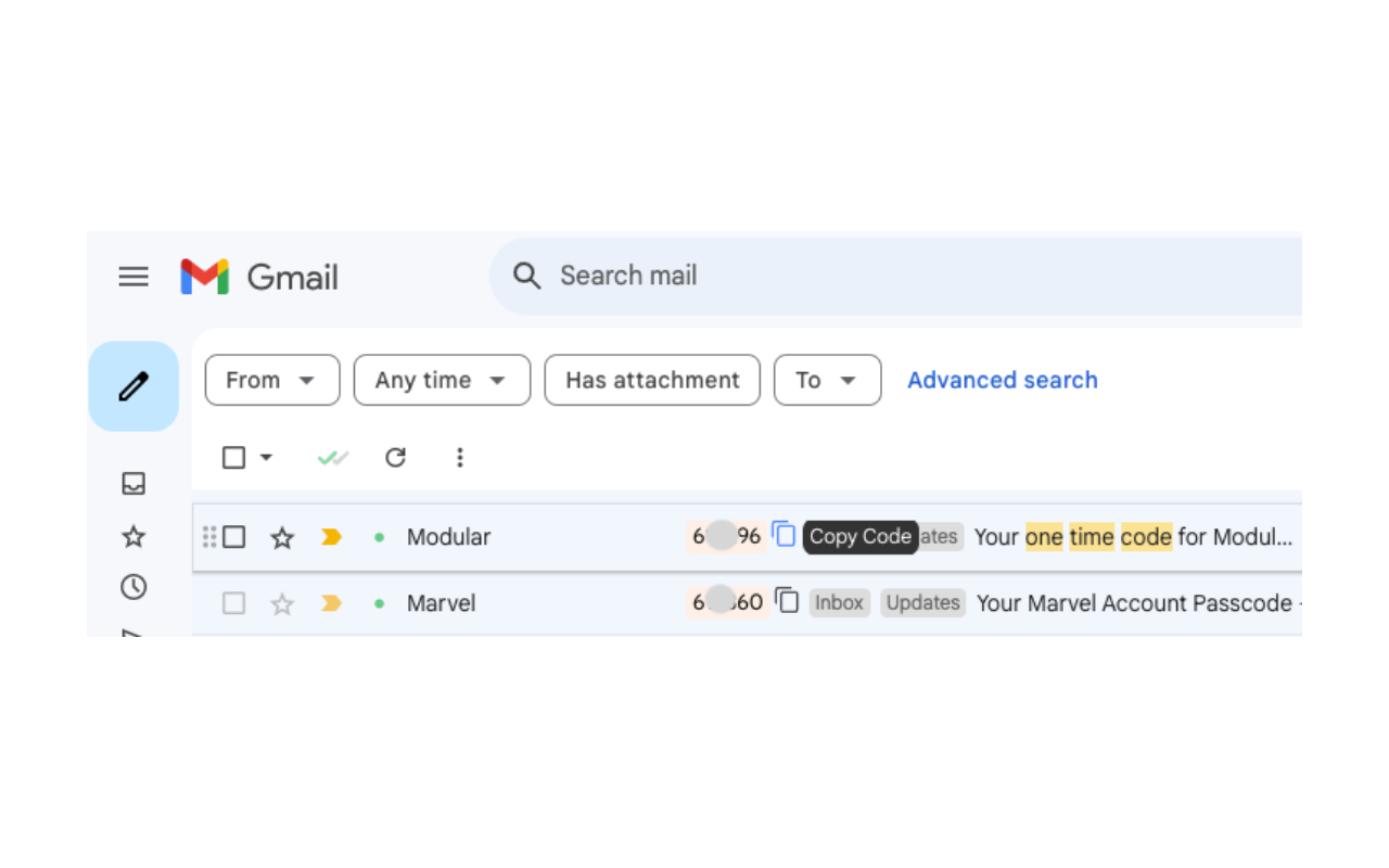 Email Code Extractor chrome谷歌浏览器插件_扩展第1张截图