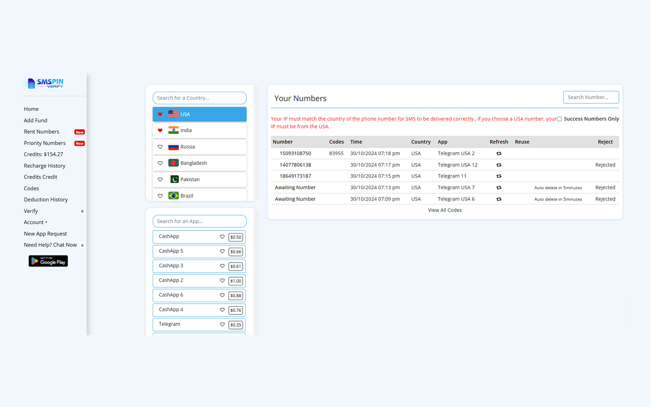 SMS Pin Verify chrome谷歌浏览器插件_扩展第2张截图