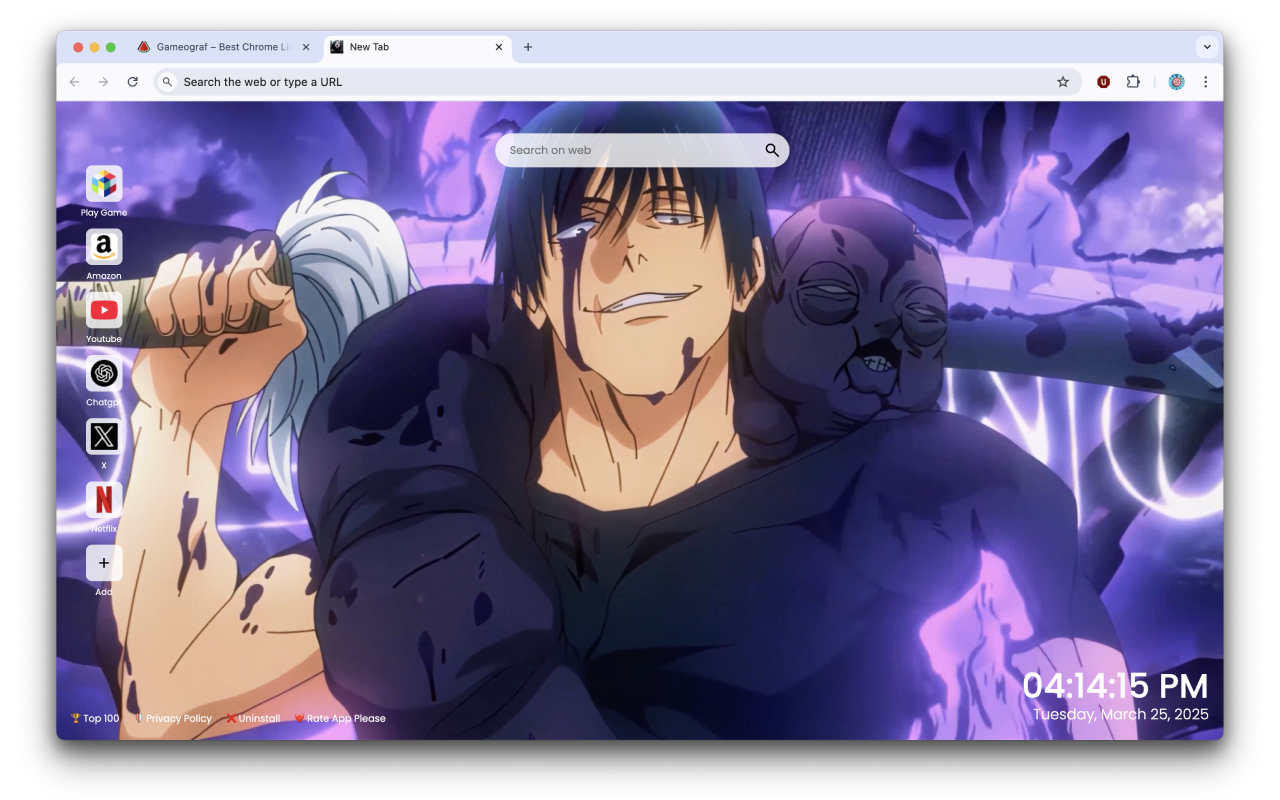 Toji Fushiguro Live Wallpaper chrome谷歌浏览器插件_扩展第1张截图