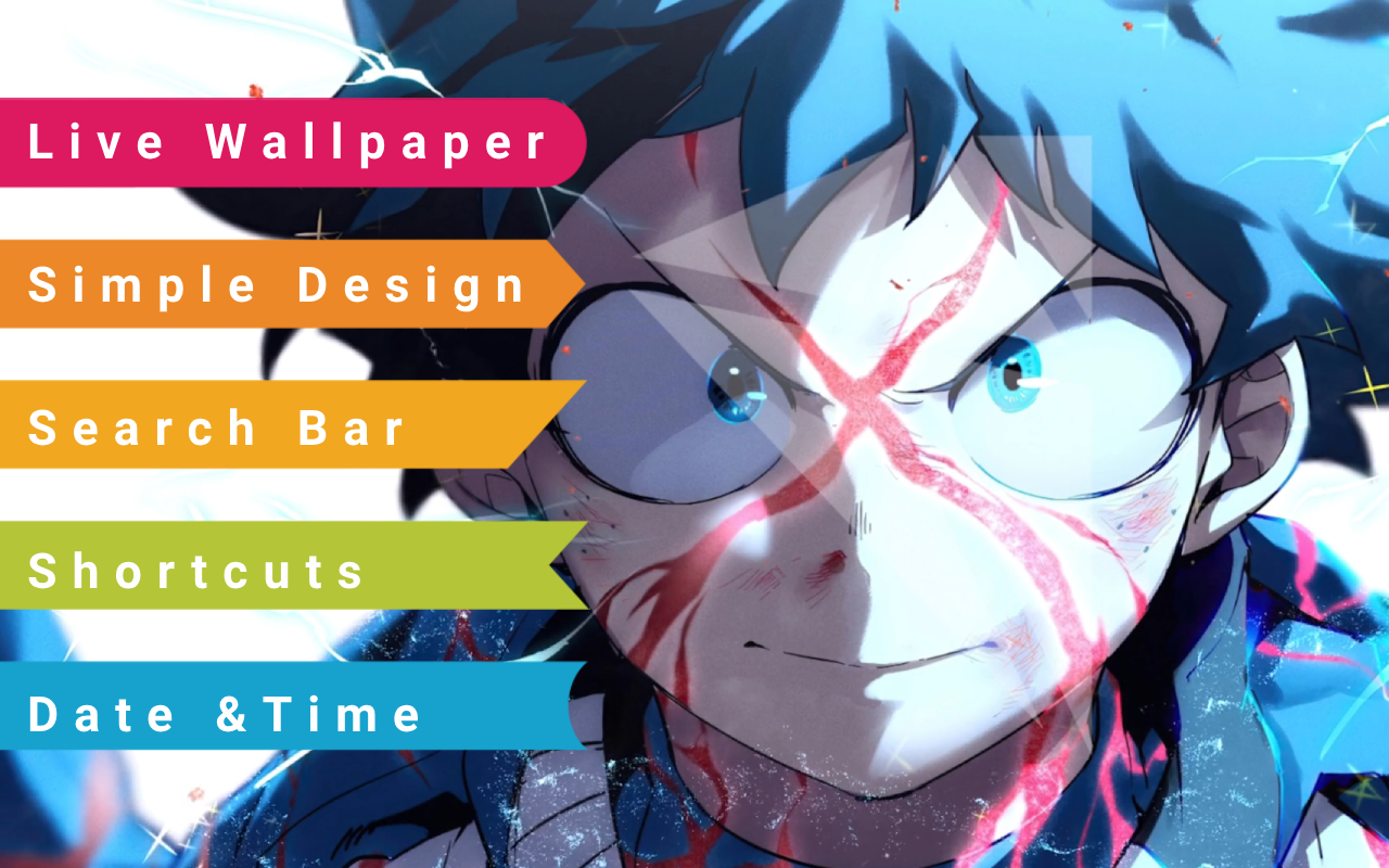 Midoriya My Hero Academia Live Wallpaper chrome谷歌浏览器插件_扩展第2张截图
