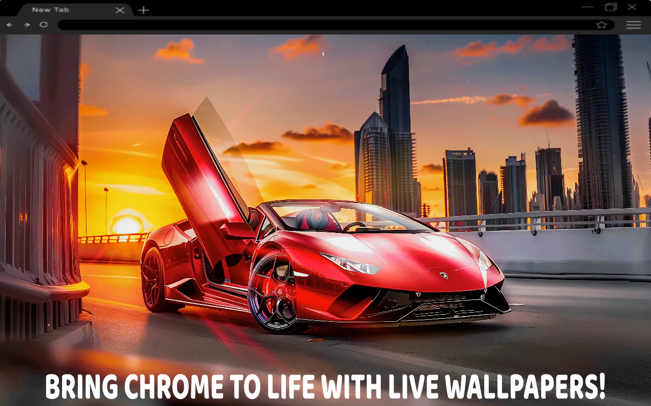 Red Lamborghini Live Wallpaper chrome谷歌浏览器插件_扩展第1张截图