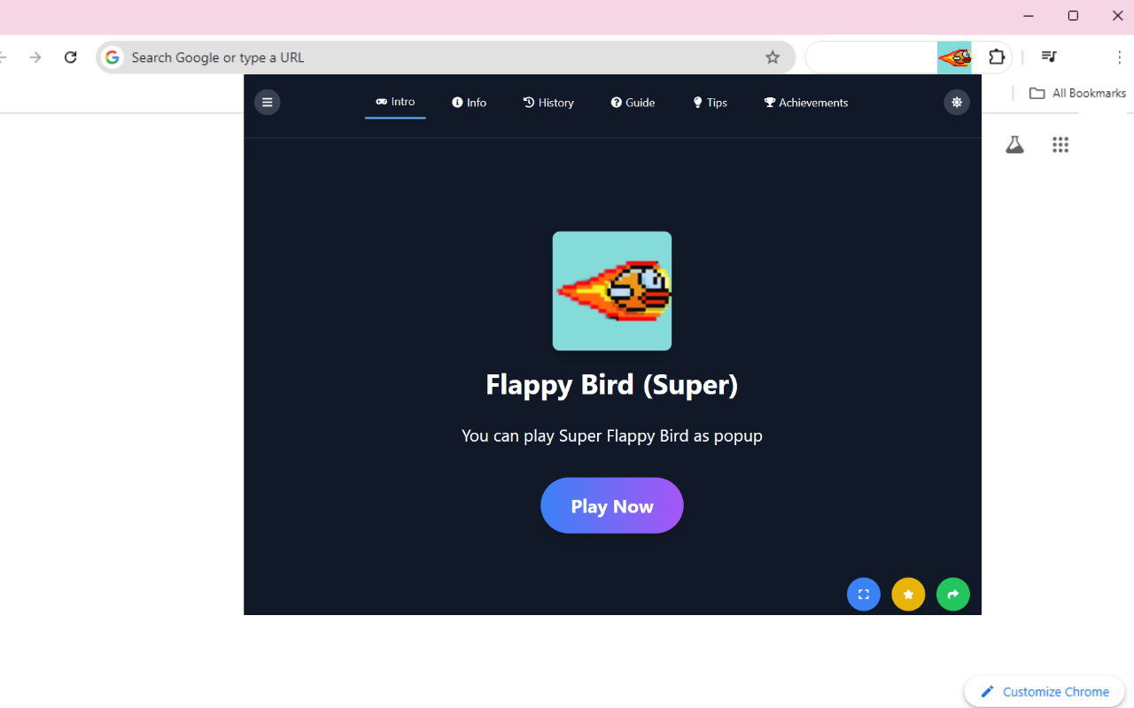 Flappy Bird (Super) chrome谷歌浏览器插件_扩展第1张截图