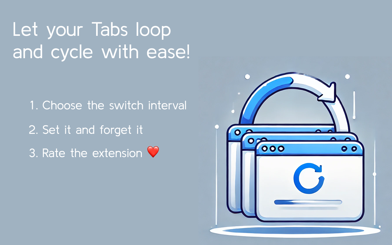 Tab Looper - Automatically Cycle Opened Tabs chrome谷歌浏览器插件_扩展第2张截图