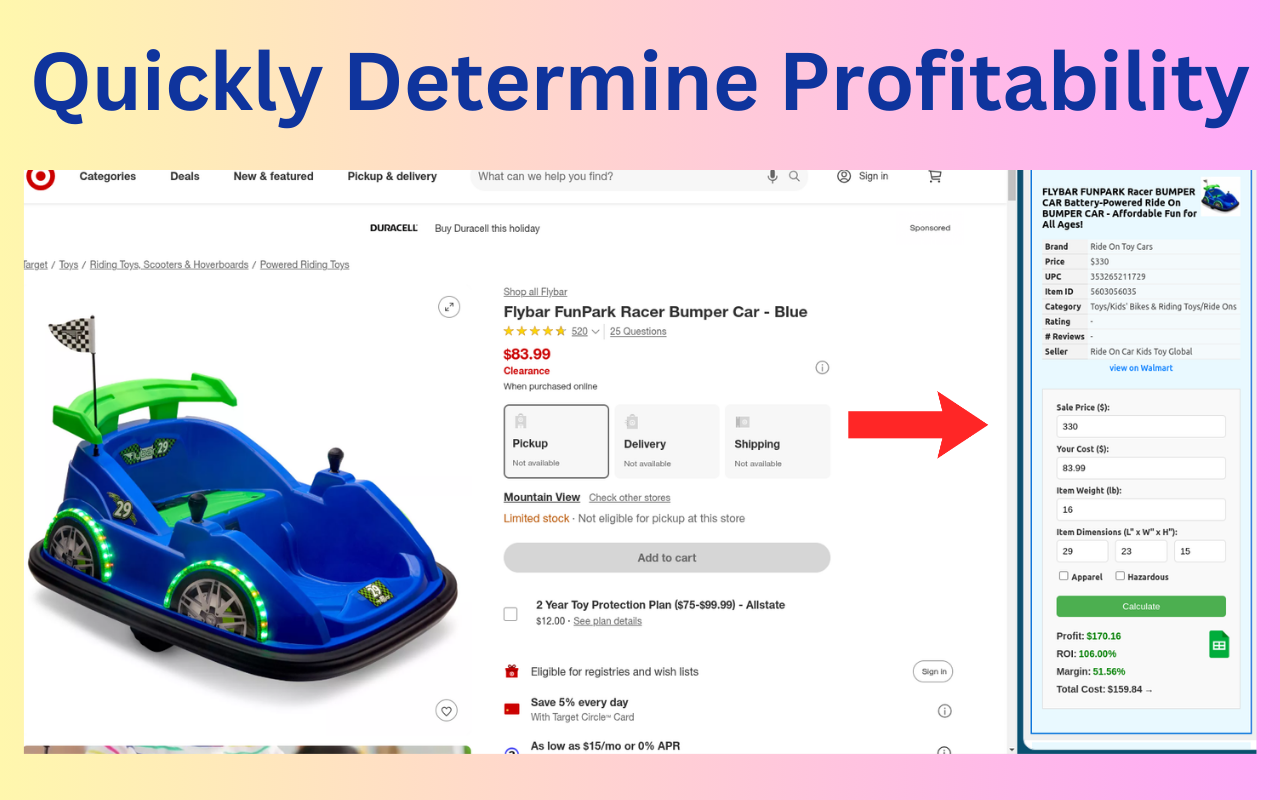 Profit Wizard Pro (Walmart WFS Calculator) chrome谷歌浏览器插件_扩展第3张截图