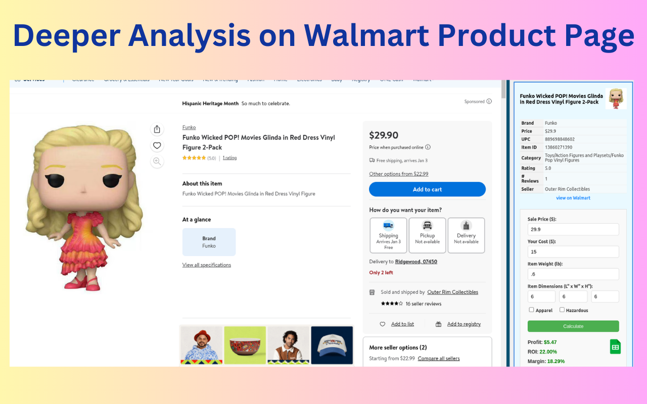 Profit Wizard Pro (Walmart WFS Calculator) chrome谷歌浏览器插件_扩展第4张截图