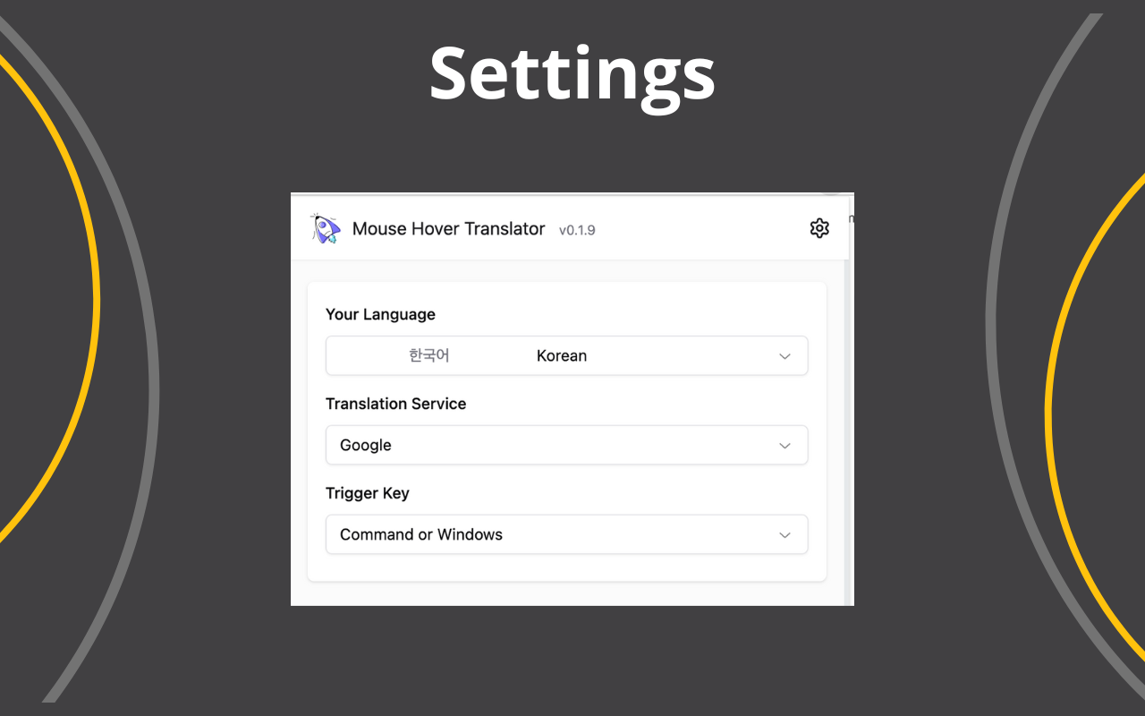 Mouse Hover Translator chrome谷歌浏览器插件_扩展第3张截图