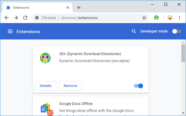 3Dir (Dynamic Download Directories) chrome谷歌浏览器插件_扩展第1张截图