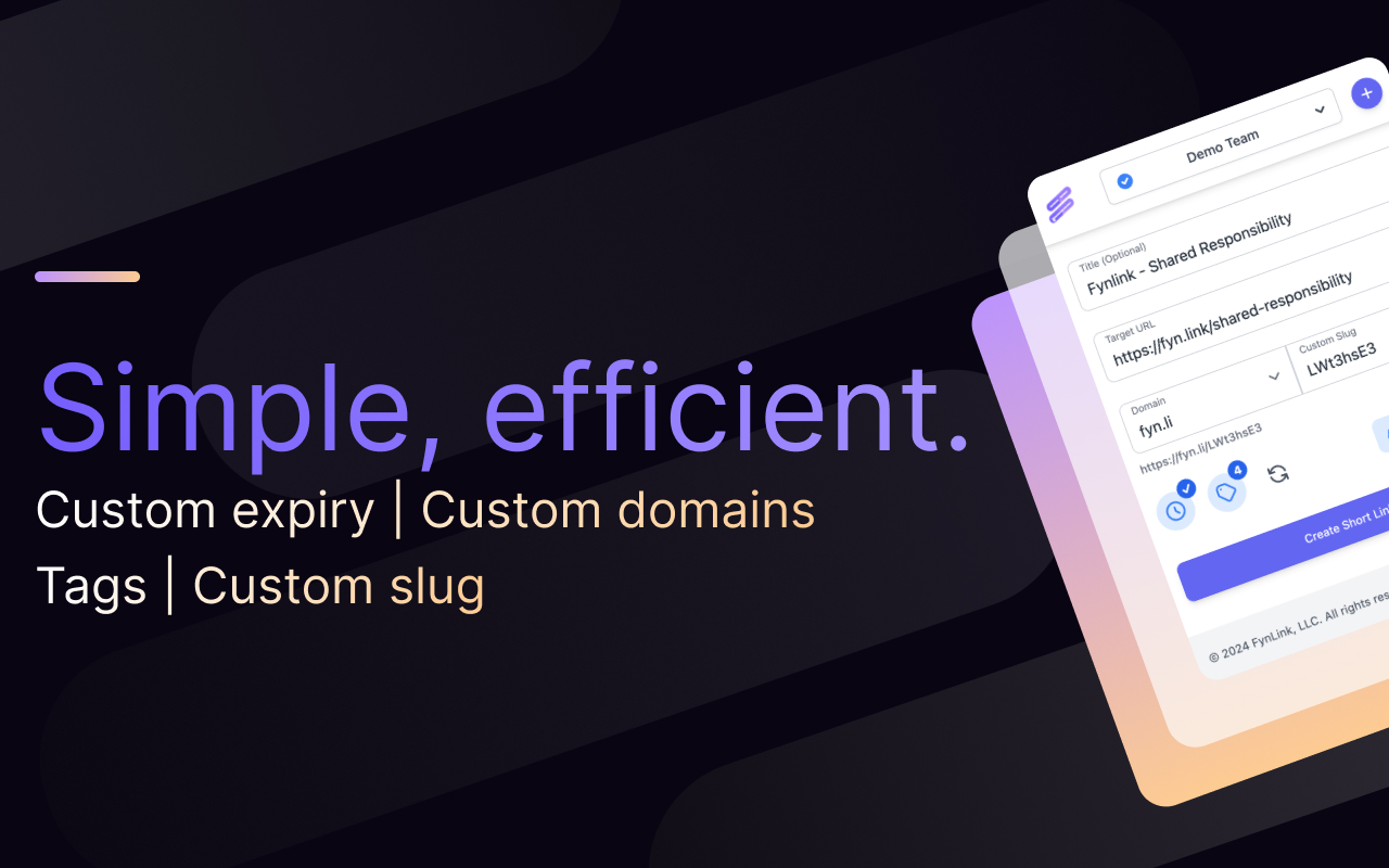 FynLink™ - Private URL Shortener chrome谷歌浏览器插件_扩展第4张截图